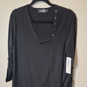 NWT SYMPLI Black ICON FLOP TOP - 8